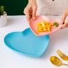 Creative Color Heart 6/8 Inch Ceramic Plate Irregular Ceramic Baking Plate Dinner Salad Dessert Plates Tableware Cooking Dishes