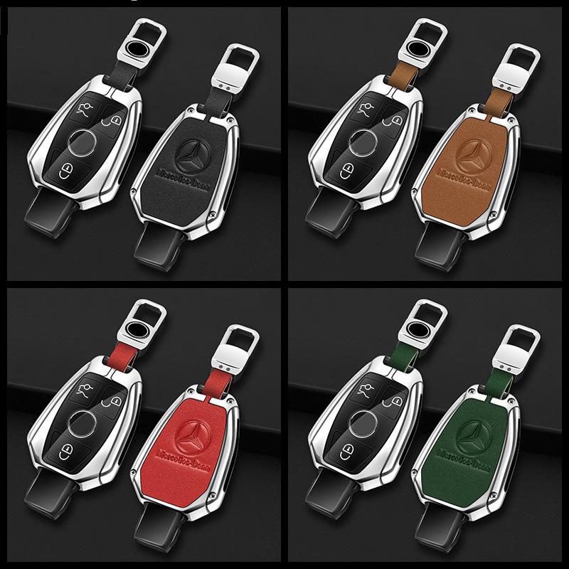 FHP3   2025 New Zinc alloy Car Remote Key Case Cover Shell For Mercedes Benz A B C S Class AMG GLA CLA GLC W176 W221 W204 W205 Auto Acc
