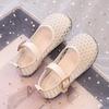Mode Kinder Ballerinas Schuhe Mesh Atmungsaktiv Kinder Prinzessin Schuhe Ausgehöhlt 2025 Sommer Einfarbig Weiche Sohle Rutschfest Mädchen Sandalen