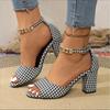 Summer Women High Heels Shoes Fashion Open Toe Fish Mouth Sandals Summer Roman Sandals Women High Heeled Sandals Sandalias Tacón