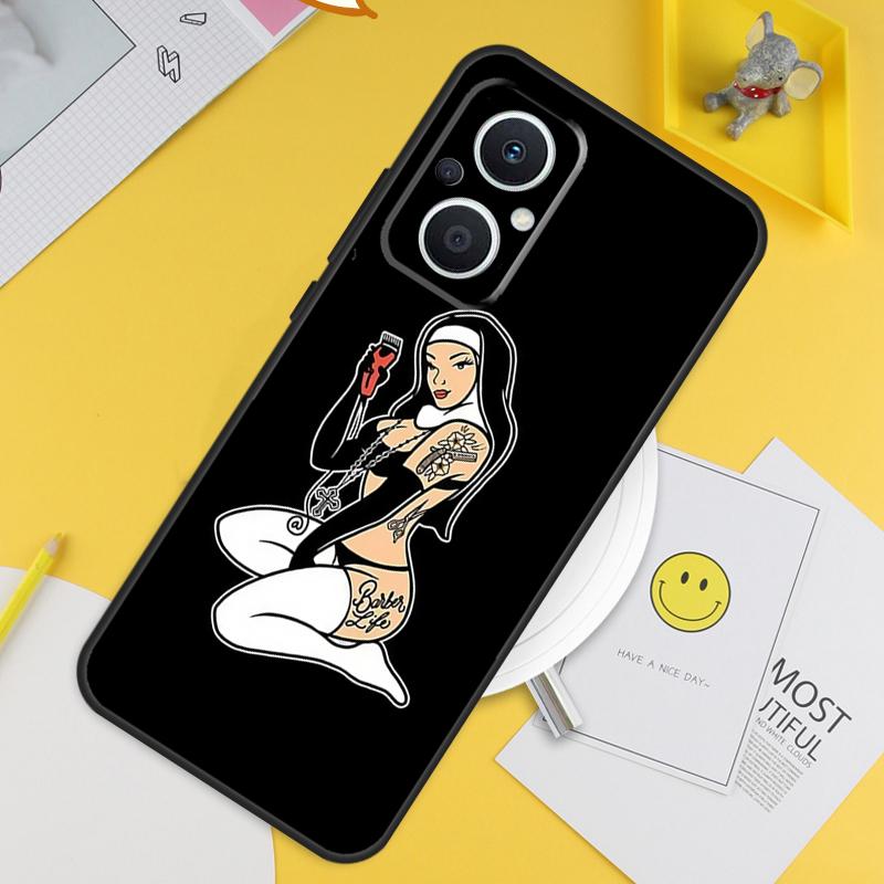Satan Nun Devil Girl For OPPO Reno 14F 13F 12F 11F 13 12 11 10 14 Pro 7 8 Lite 8T OPPO Find X5 X6 X8 X9 Pro Case