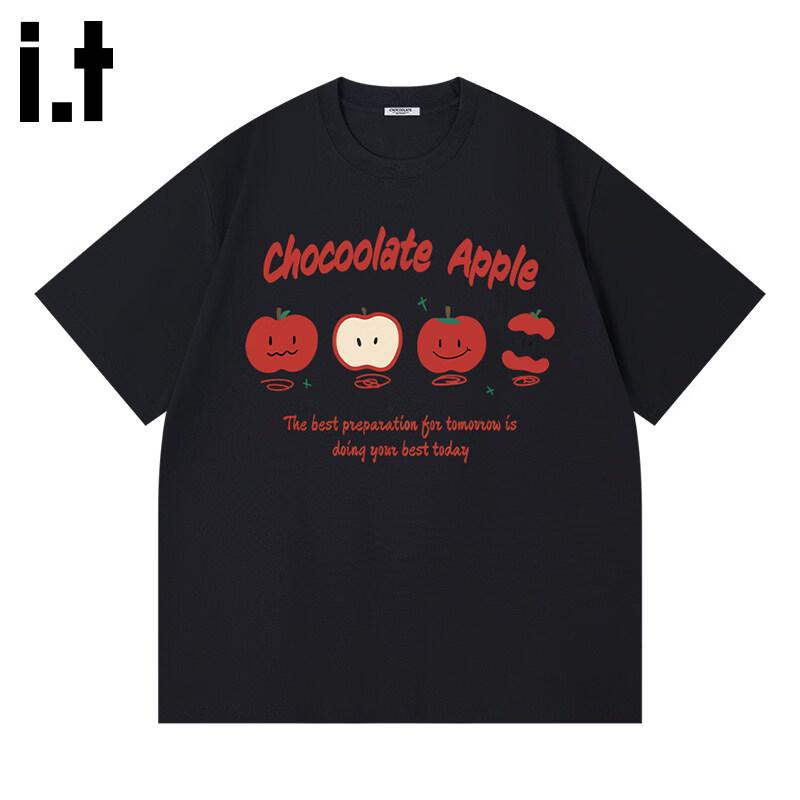 CHOCOOLATEit Хлопковая футболка с принтом для пар, тяжелый хлопок S