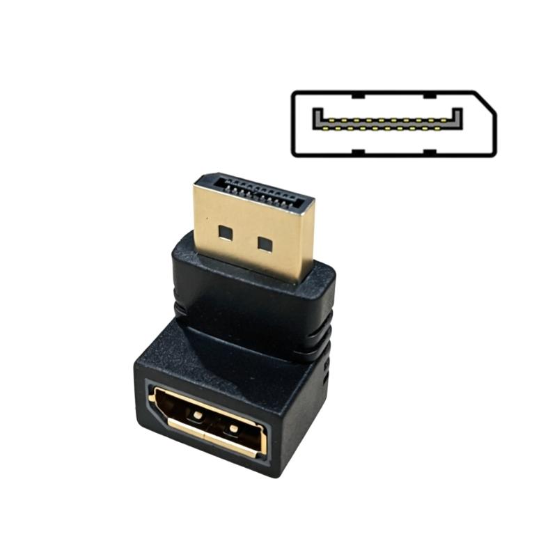 90 Degree Adapter Converter Male To Female Video Adapter Connector for Laptop Monitor Projectors
