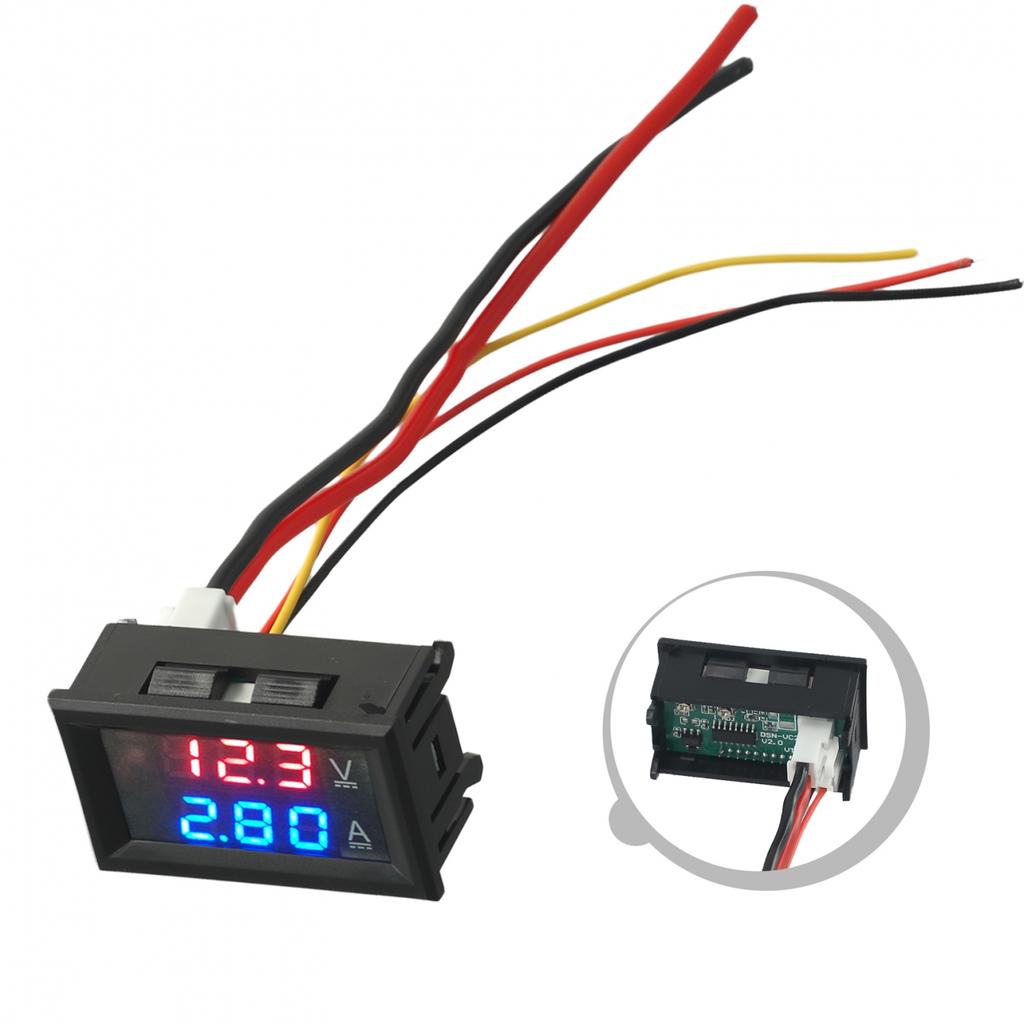 Voltmeter Ammeter High-quality Materials LED Red 48 X 29 X 21 Mm