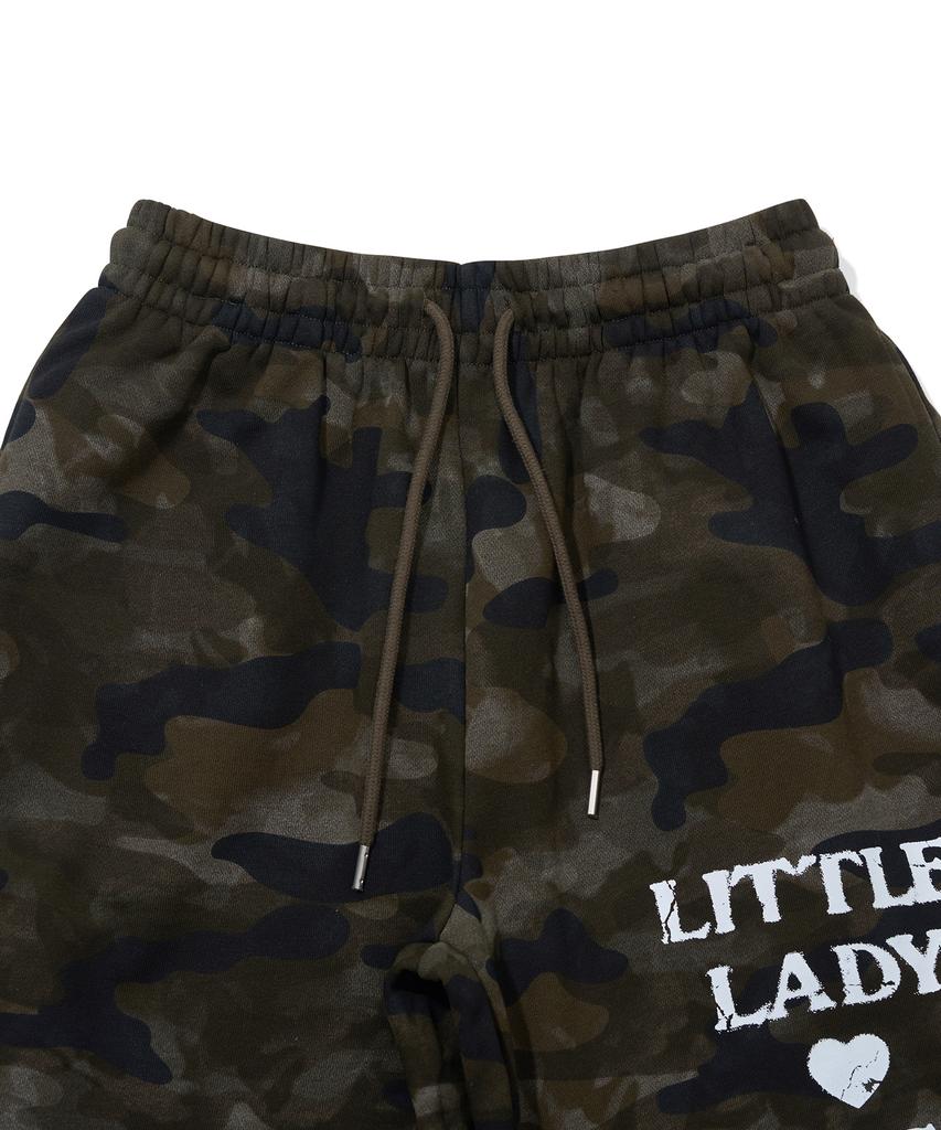 YOUHEE Graphic Camo Sweat Pants_Khaki
