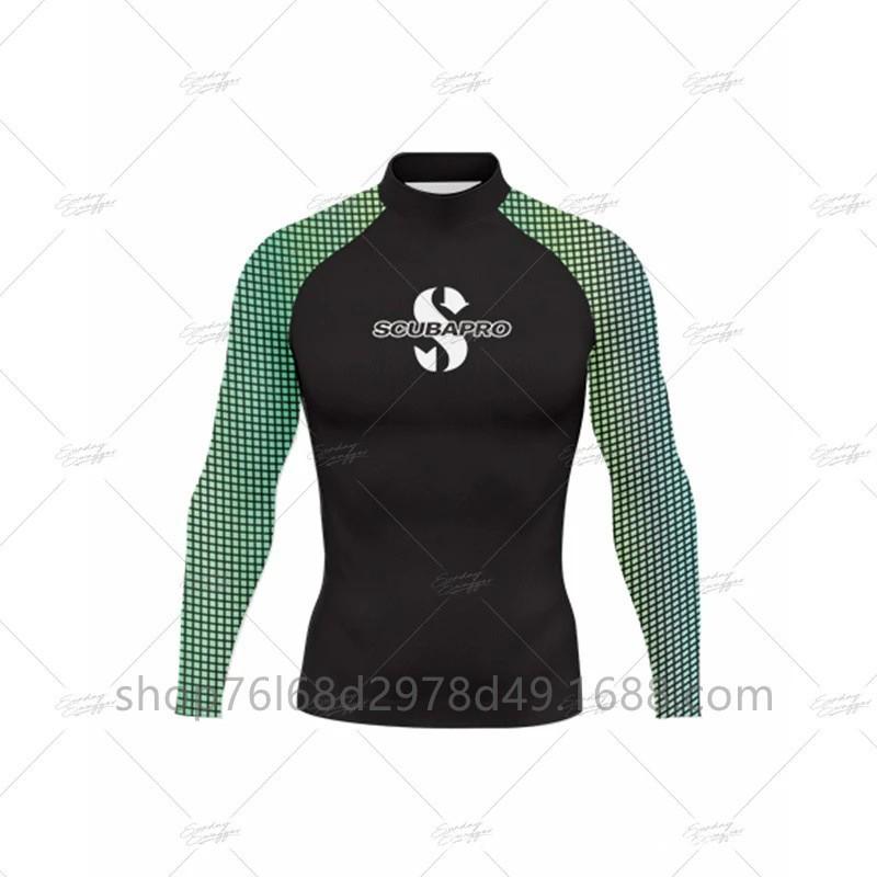 SCUBA Surfing Wear Outdoor Sunscreen Snorkeling Swimwear Long-sleeved Split Top Quick-drying Diving Suit Support