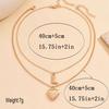 European & American Alloy Heart Pendant Photo Frame Necklace - Versatile Clavicle Chain Jewelry