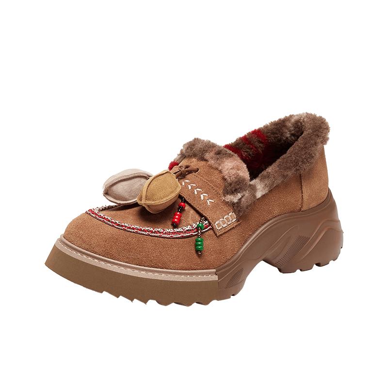 ZM Collection Women s Retro Platform Casual Loafers 36