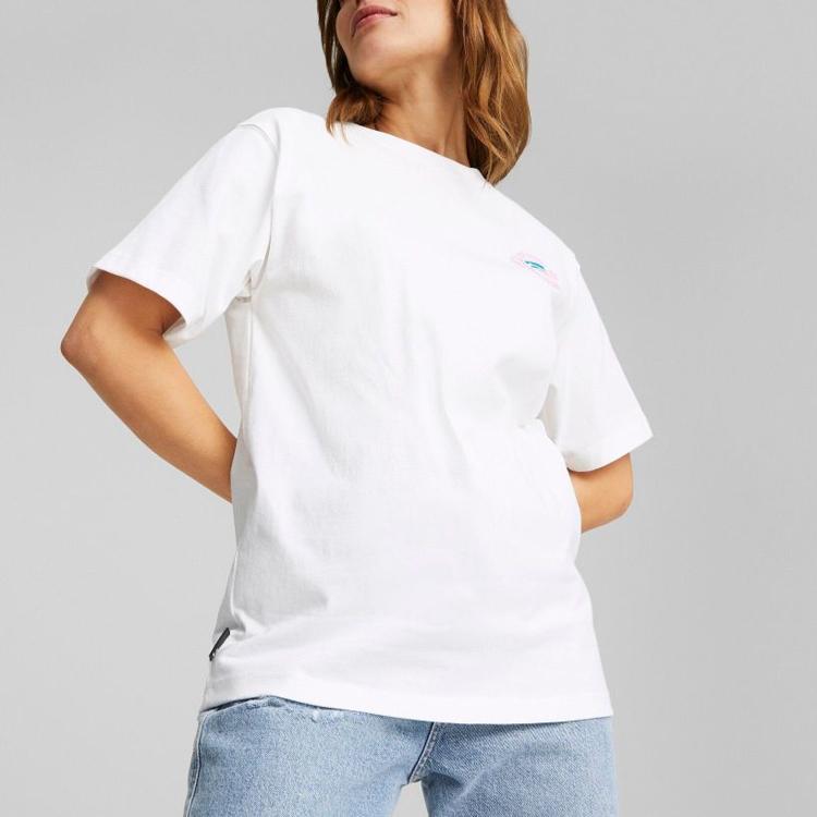 New PUMA T Shirts Women's White 620550-02