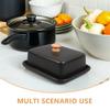 With Lid Ceramic Butter Dish Top Handle Sealed Butter Container Nordic Butter Plates  Dining Table