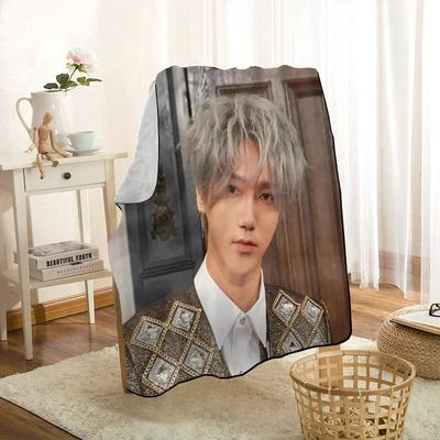 Neuer Eingang Super Junior KPOP Decken Druck Weiche Decke Überwurf für Zuhause/Sofa/Bettwäsche Tragbare Reise-Abdeckdecke für Erwachsene