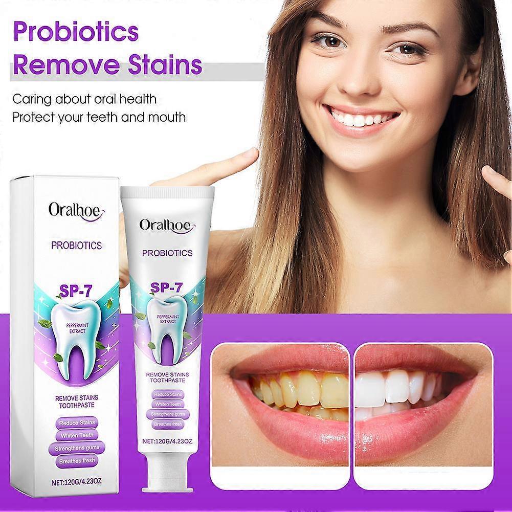 SP-7 Probiotics Whitening Remove Stains Toothpaste