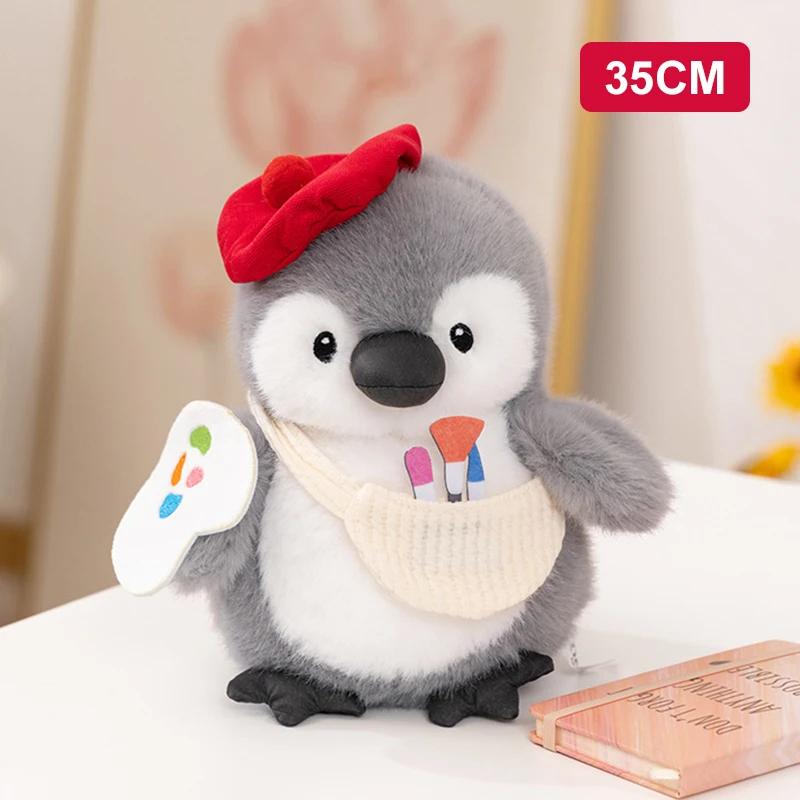 25/35CM Penguin Plush Toys Cute Doll Plushie Chef Painter Fishing Penguin Pillow Valentine's Day Christmas Gifts Toys for Girl