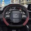 Per Peugeot 3008 4008 5008 Coprivolante Auto 9 Colori Pelle PU Antiscivolo Accessori Auto Interni Coche Spedizione Veloce