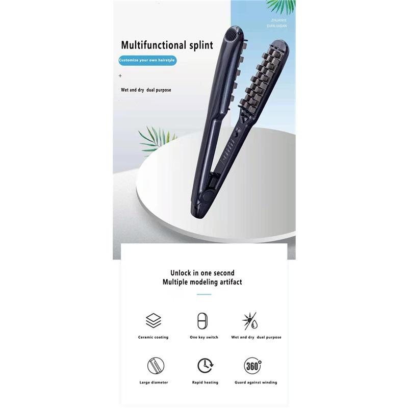 Elektrikli Profesyonel Mısır Kıvırma Splinti Saç Kabartma Sihirli Alet Mısır Sakalı Erkek Ped Saç Kökü Kıvırıcı Kalay Folyo Saç Kıvırma Çubuğu