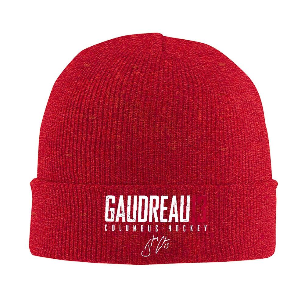 

1pc Johnny Gaudreau 13 Knitted Caps for WoUnisex Unisex Beanie Autumn Winter Hats Ice Hockey Columbus Warm Caps