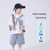 Boys' Summer Cotton T-Shirt & Shorts Set