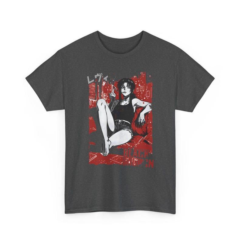 2026 New Hot Sale Black Black Lagoon Anime Grpahic T-shirt Men Women Hip Hop Streetwear Oversized T Shirt Casual Loose Crew Neck Summer Tops