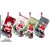 1Pcs Christmas Decoration Cartoon Socks Xmas Tree Hanging Ornaments Merry Home Room Decor Gifts New Year Happy Navidad Supplies