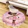 1PC Princess Ballet Non-Slip Floor Round carpet, Office, family, bedroom, Large Area Rug Indoor Rugs,  Durable PolyesterH0339