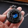 10pcs/lot Wholesale Vintage Roman Pocket Watch Romantic Star Sky Star Design Necklace Chain Quartz Pocket Fob Watches Pendant