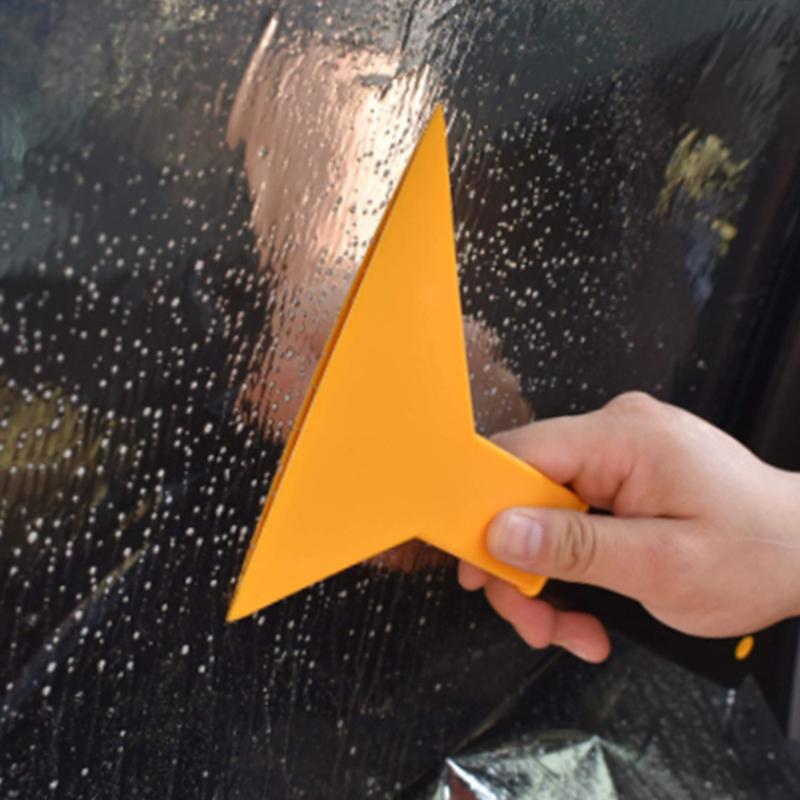 Yellow Long Handle For Car Windshield Window Long Handle Big Scraper Snow Shovel Mirror Cleaning Tools