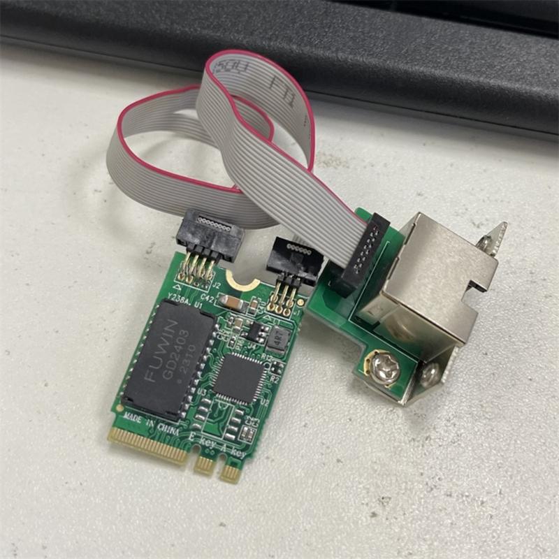 High Speed 2.5G M.2 A+E Networking Adapter Card for Gamers M.2 2.5G Ethernet Adapter RTL8125B Chip 8125B