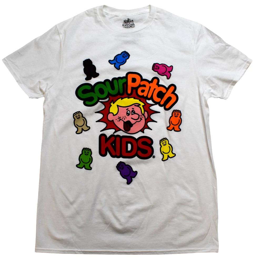 Sour Patch Kids Мужская футболка Sour Patch Kids Конфеты Белая Новая M, L 2XL
