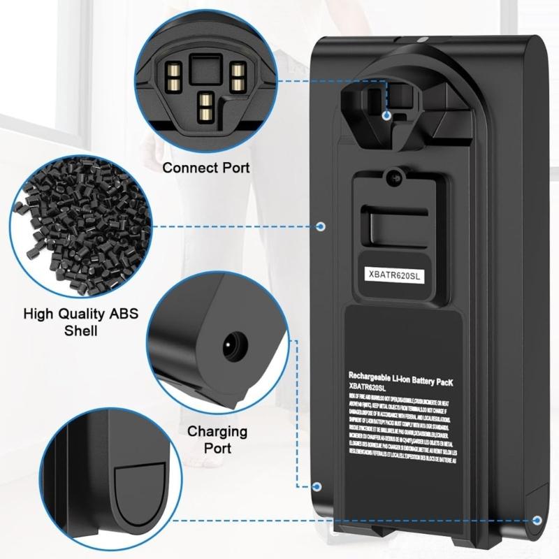 Fast Charging Replacement Battery for Cordless Vacuums Providing 40 Min Runtimes High Efficiency Charging In 4 Hours