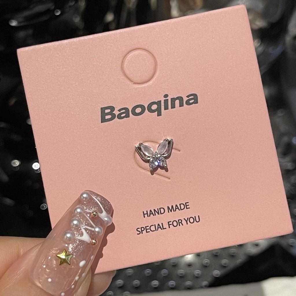 Kolekcja Kolczyków do Chrząstki ze Stali Tytanowej, Przyjaznych dla Snu, z Różowym Cyrkonem