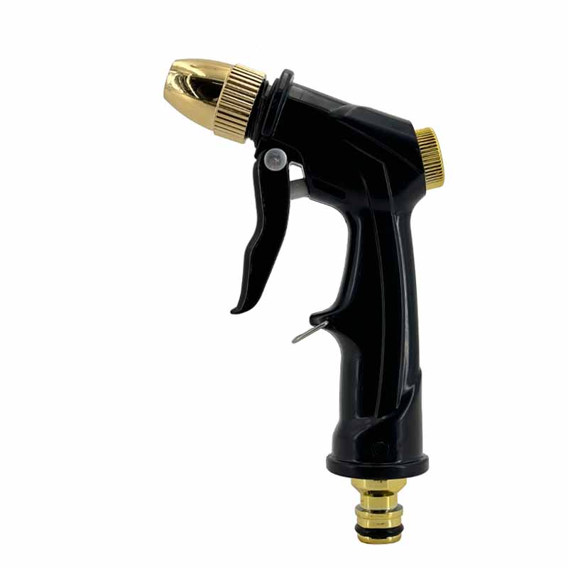 High Pressure Adjustable Nozzle Water Gun, Multiple Spray Modes, Can Be Used For Garden Watering And Car Washing чёрный