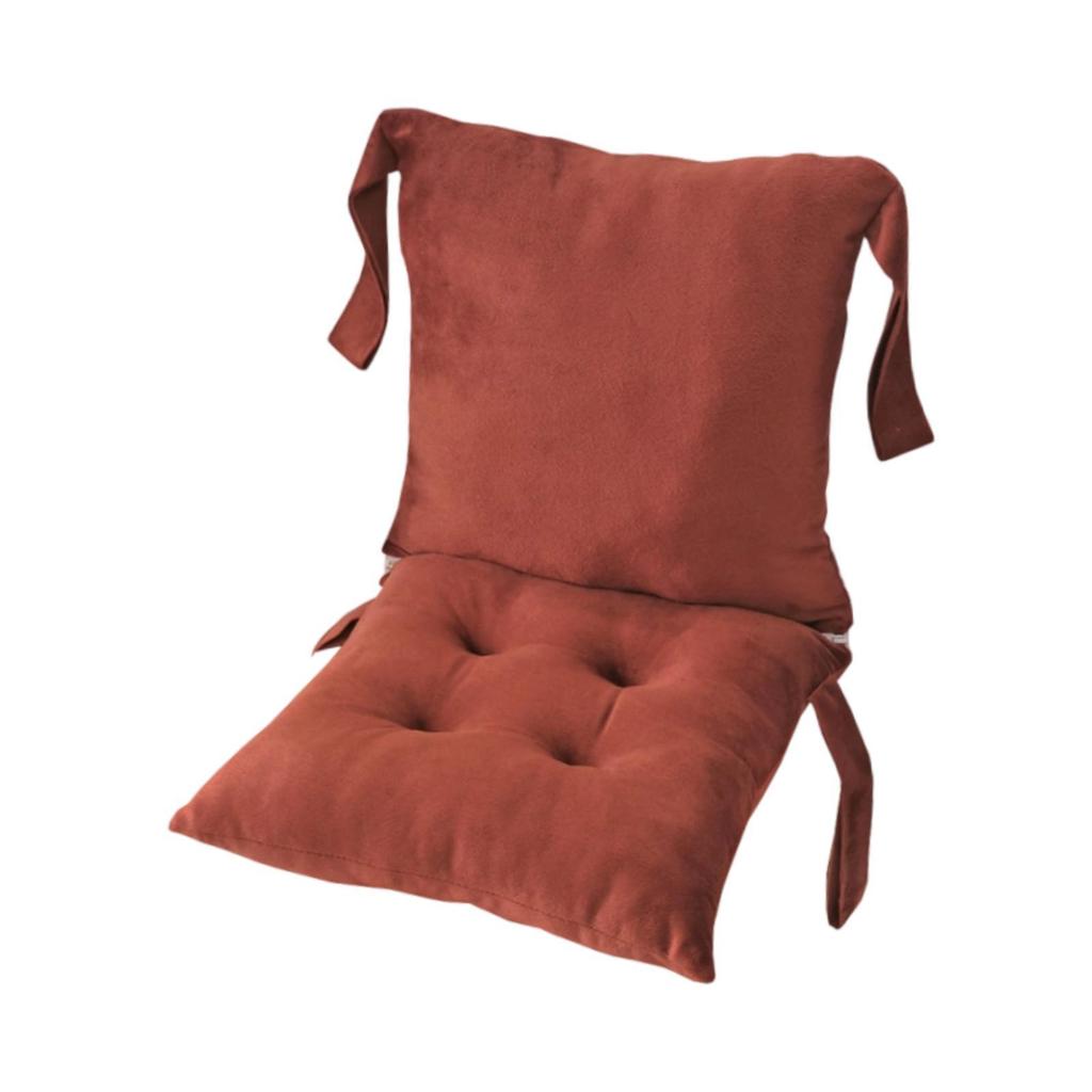 Chair Cushion with Backrest Keep Warm Seat Cushion for Office Bleacher Patio