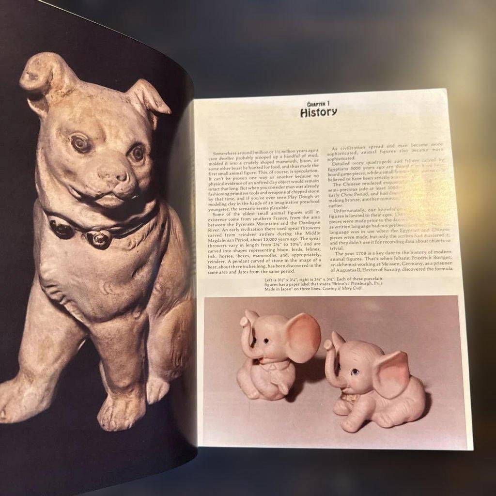 [USED] Animal Figures Ceramic Ornaments Retro Books