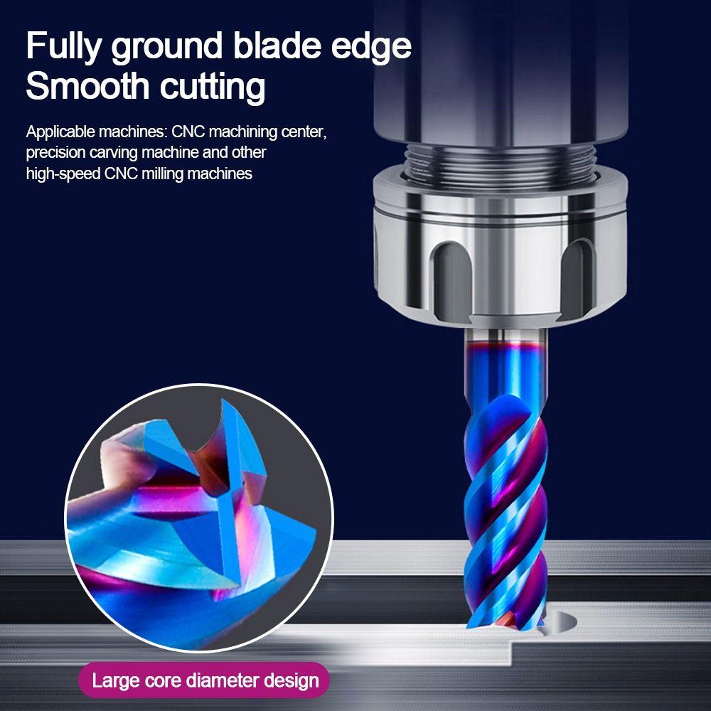 Tungsten Steel End Mill 4 Flutes Milling Cutter New CNC Cutting Tools