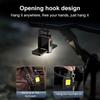 Double Sided COB Flashlight USB Rechargeable Keychain Light Torch Work Light Multifunctional 90° Rotation Camping Repair Lantern