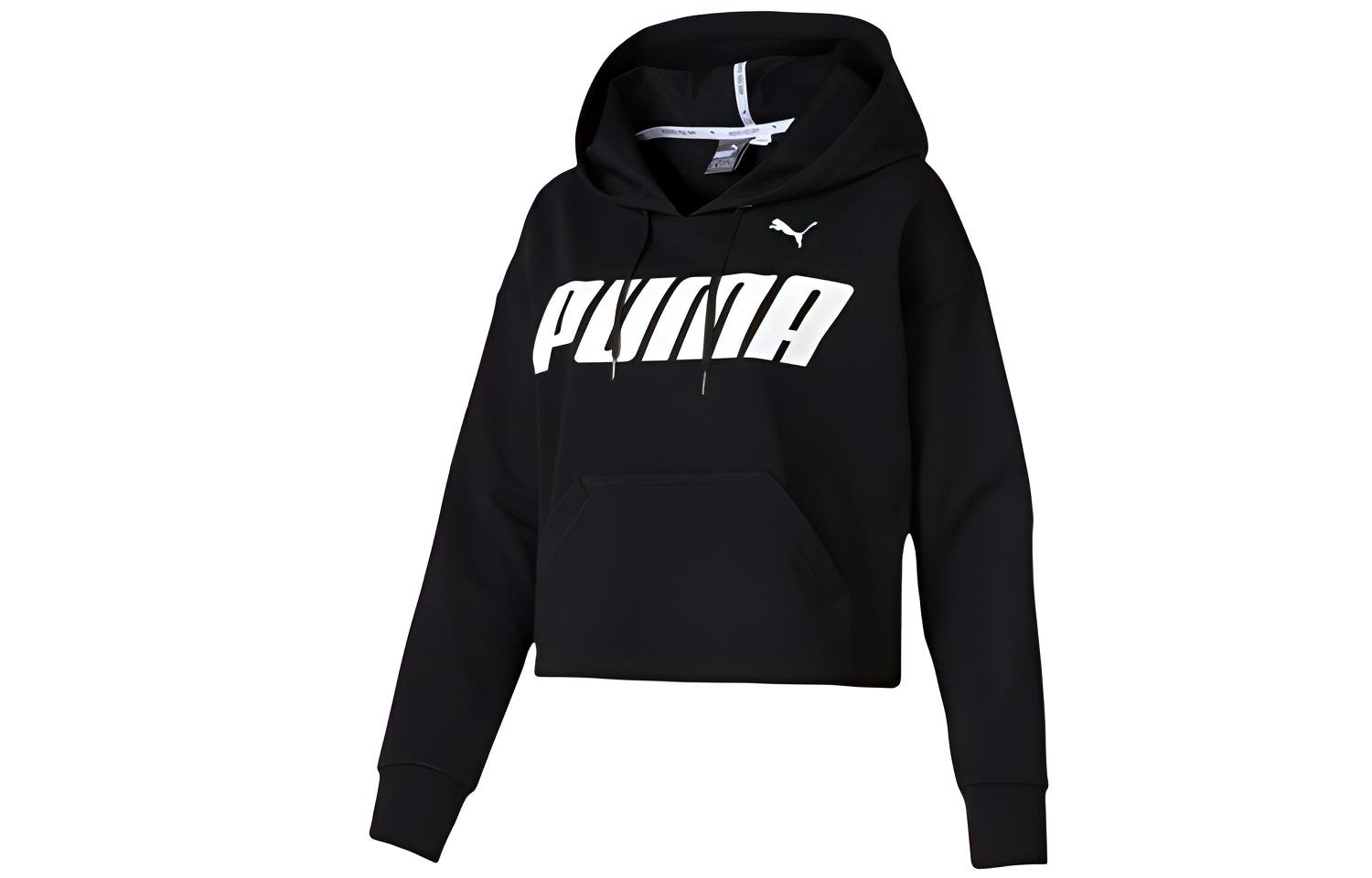 PUMA Толстовки Женские Черные С Капюшоном Умеренный Обычный 844023-01 L