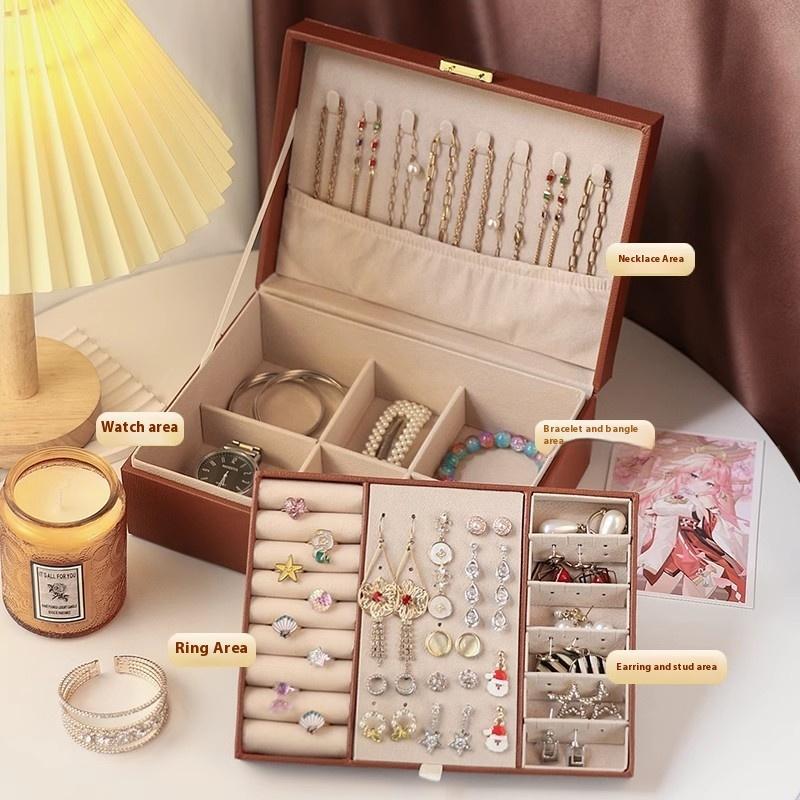 Jewelry Storage Box Necklace Ring Earrings Bracelet Jewelry Storage Box Earrings Stud Earrings Jewelry Box