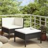 Day and Night - Day and Night 2-piece Garden Furniture Set and Black Synthetic Rattan Cushions