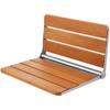 Folding Teak Shower Seat 20.9'' X 16'' Wall Mounted Shower Bench 500 Lbs