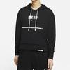 Nike Casual Sport Print Basketball Hoodie Sweatshirt Women Tops Black CZ6601-010