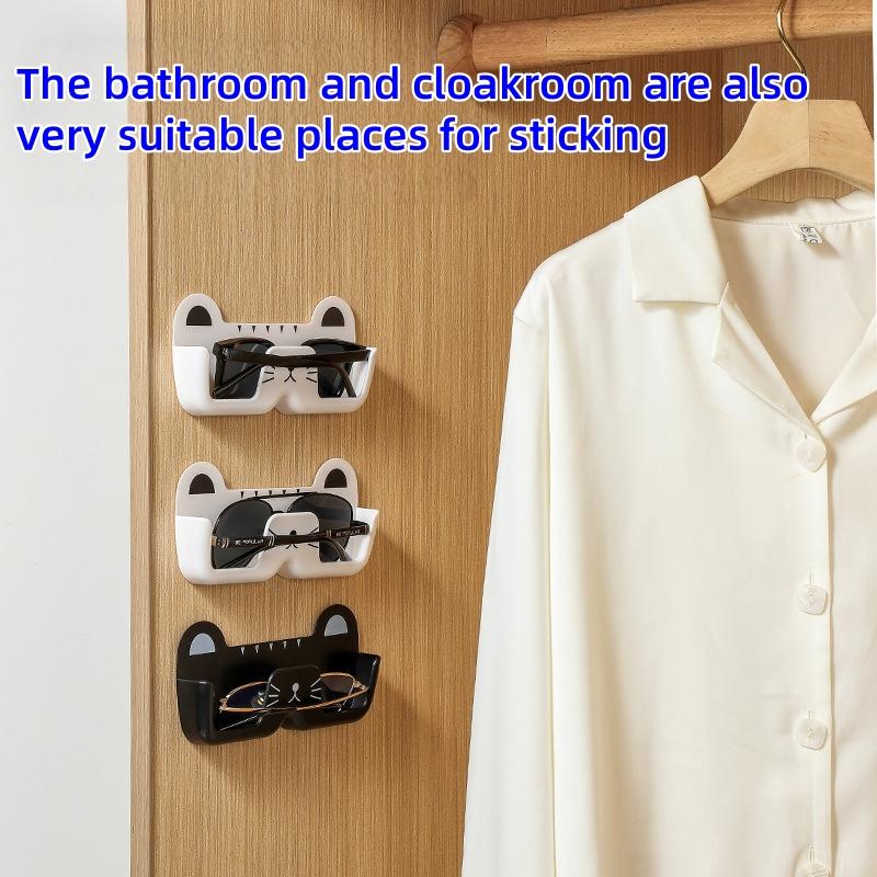 2 Pcs Household Portable Glasses Storage Box, Wall-mounted Glasses Rack, Glasses Box In Car