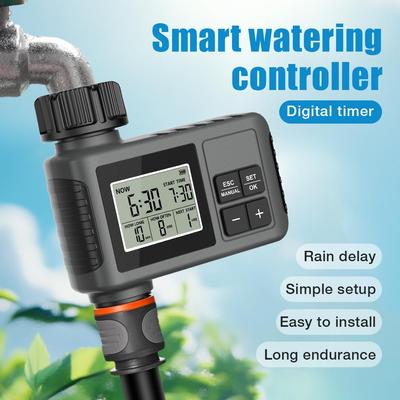 Temporizador de Agua Temporizador de Riego Automático para Jardín Controlador Inteligente del Sistema de Riego con Sensor de Humedad del Suelo Impermeable