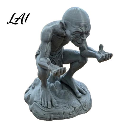 Character-themed Pen Holder 3D Printed Gollum Holder Fan-Exclusive Collectible Creative Desktop Decoration Decorative Stand with Stable Base,