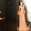 Neck Waist Dress Temperament Socialite Dress Skirt Seaside Vacation Halter Long Skirt