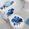 Toilet Sticker Flower Butterfly Sticker Bathroom Self-Adhesive Painting Waterproof Sticker Toilet Cover Bathroom Wall Sticker