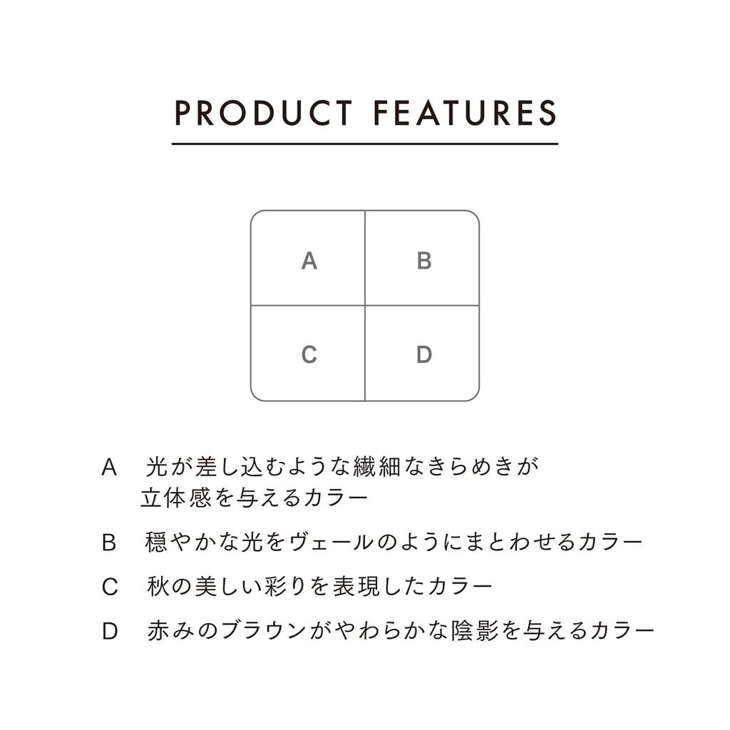 LUNASOL Eye Coloration N EX10 Leafy Shade [Eyeshadow] [Eyeshadow Palette] Autumn Natural Clear Depth