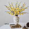 Artificial Plum Branches, Winter Red Wintersweet Plastic Holiday Flowers (Vase No'S Day, New Year, Wedding Hall Decor, Anniversary Decoration, And As