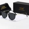 2pcs New European and American Fashion Sunglasses UV400 Women's Dustproof Glasses Driving Sunglasses Metal