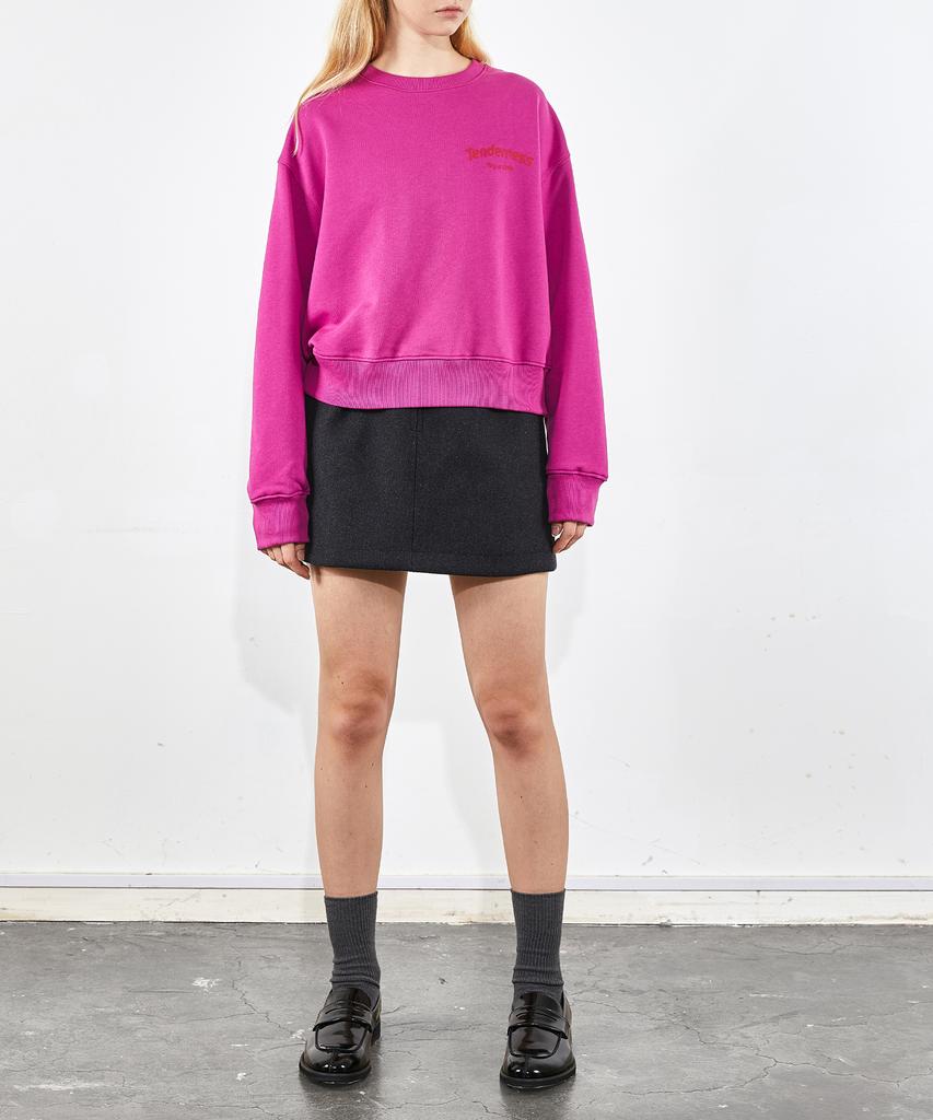 VOYONN Round Neck Graffiti Sweatshirt Pink 0075