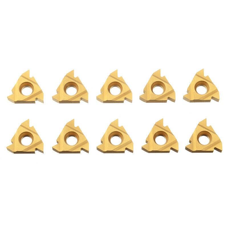 10pcs 16ER AG60 External Thread Carbide Inserts Blade Lathe Turning Tools